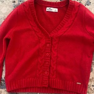 Red hollister hoodie
